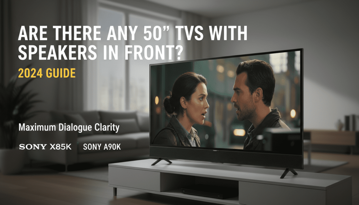 Are There Any 50 TVs With Speakers in Front? (2024 Guide)