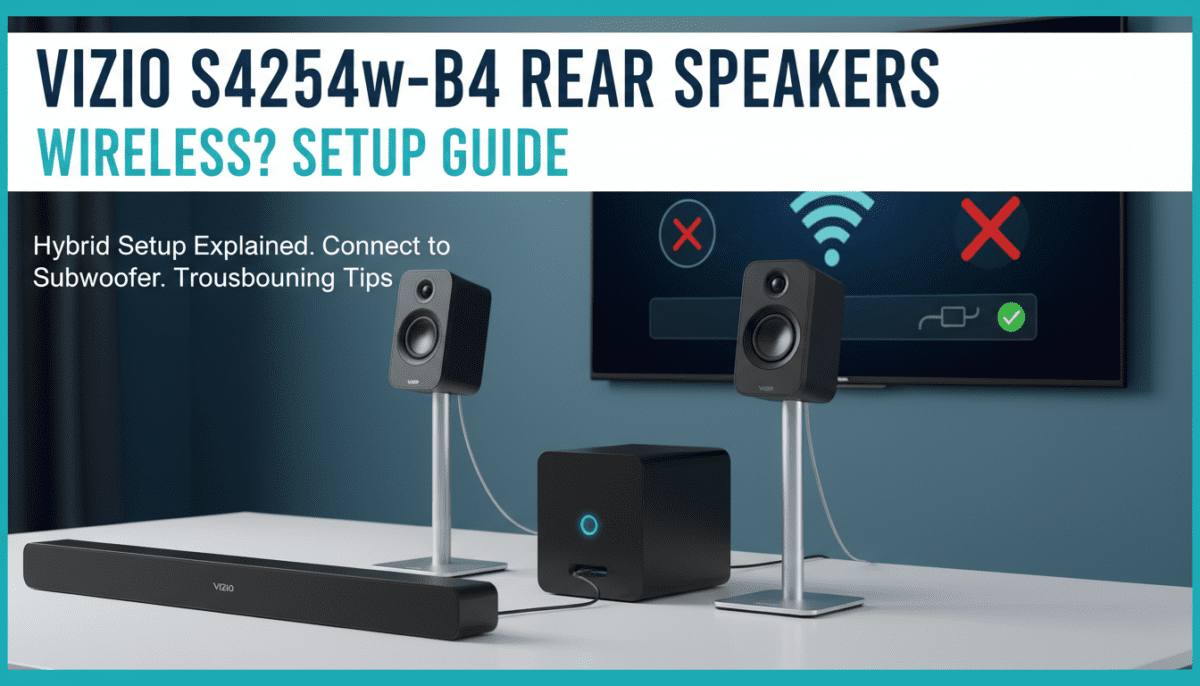 Are Vizio S4254w-B4 Rear Speakers Wireless? (Setup Guide)