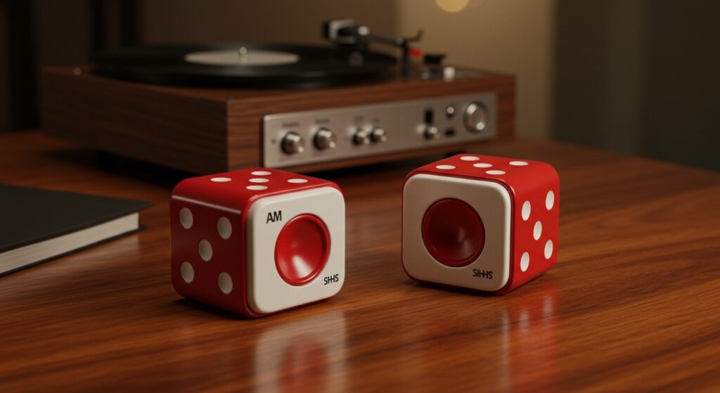 Best a Pair of Loaded Dice Mini Speakers: 1971 Vintage & Modern Best a Pair of Loaded Dice Mini Speakers: 1971 Vintage & Modern