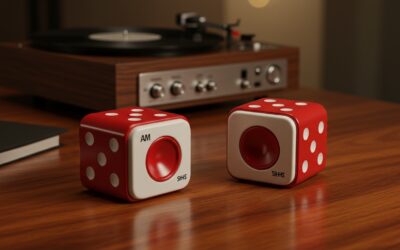 Best a Pair of Loaded Dice Mini Speakers: 1971 Vintage & Modern