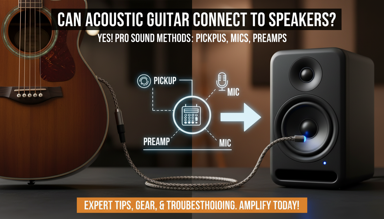 Can Acoustic Guitar Connect to Speakers?
