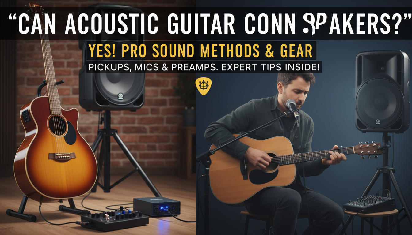 Can Acoustic Guitar Connect to Speakers?