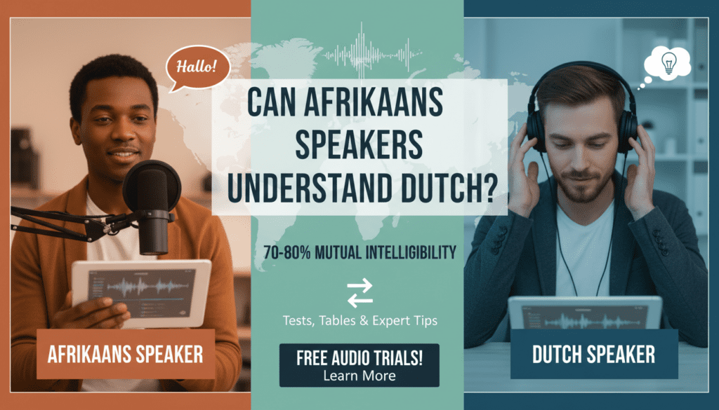 Can Afrikaans Speakers Understand Dutch?