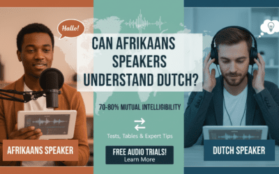 Can Afrikaans Speakers Understand Dutch?