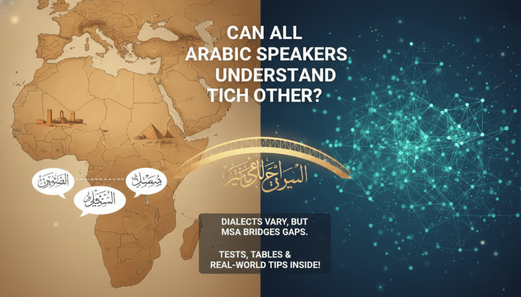 Can All Arabic Speakers Understand Each Other?