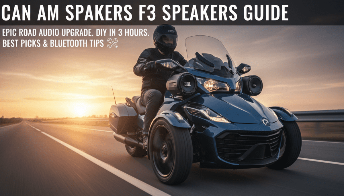 Can Am Spyder F3 Speakers Guide