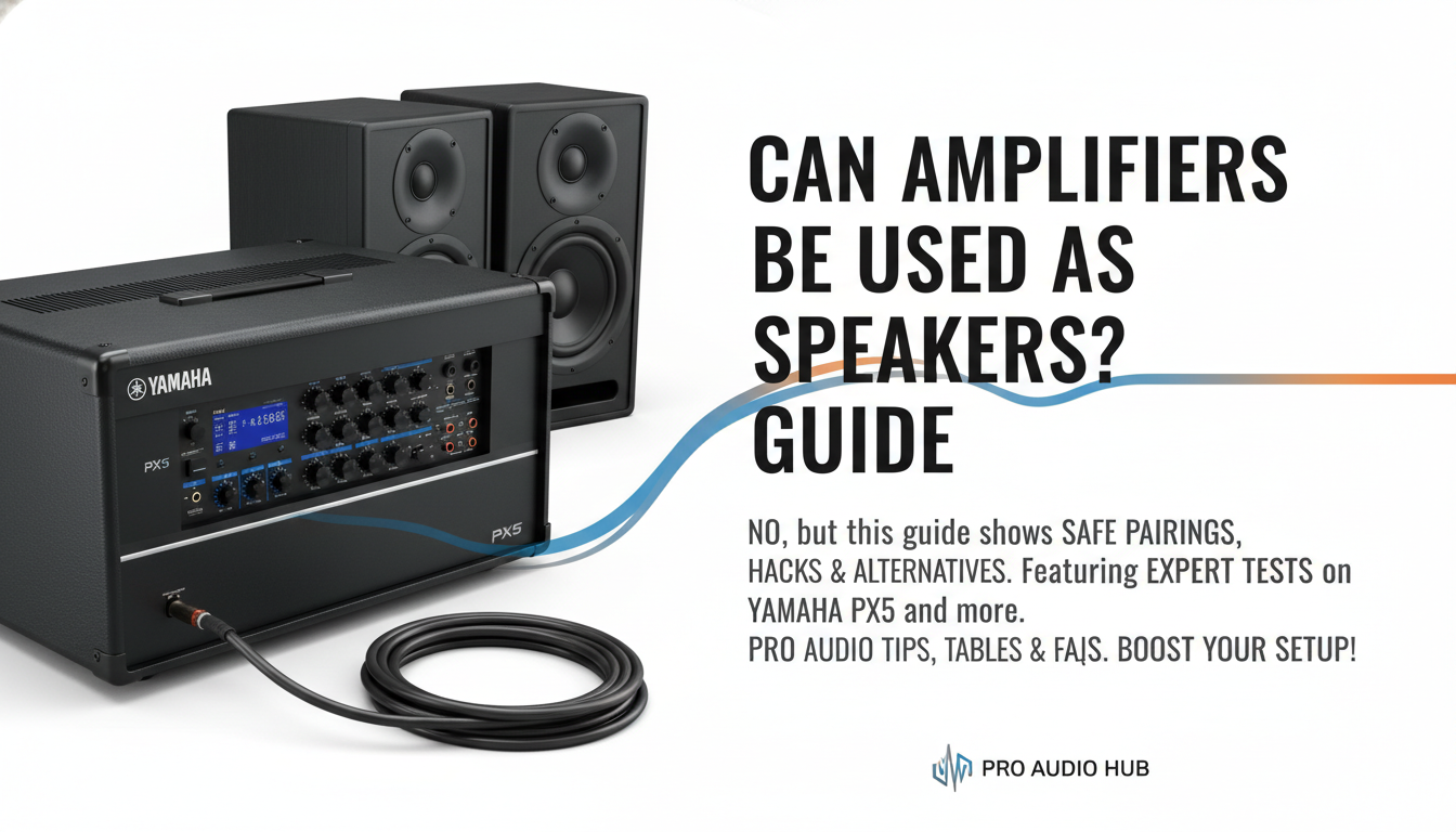 Can Amplifiers Be Used as Speakers? Guide