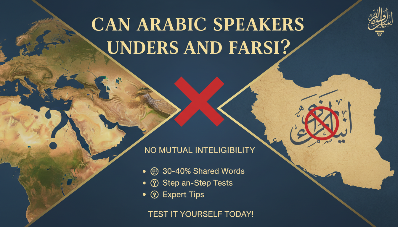 Can Arabic Speakers Understand Farsi?