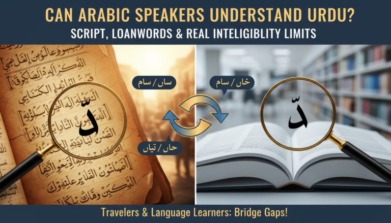 Can Arabic Speakers Understand Urdu?