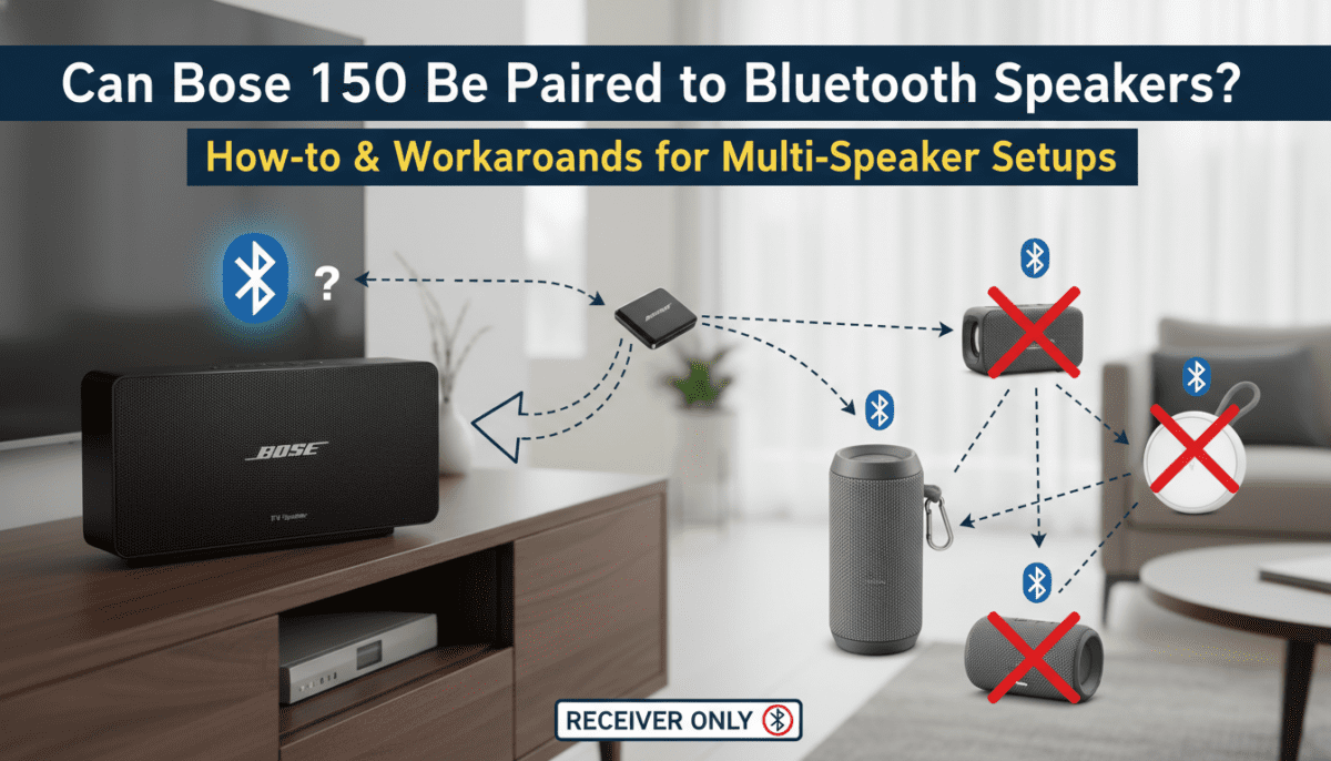 Can Bose 150 Be Paired to Bluetooth Speakers? (How-to)