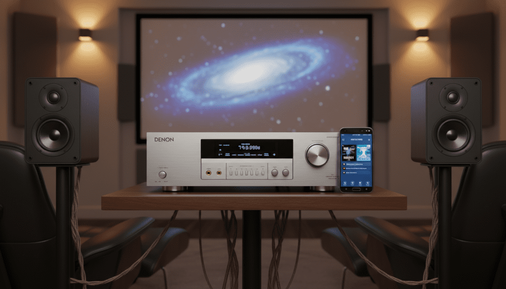 Can Denon AVR-X2400H Use HEOS Speakers for Surround?