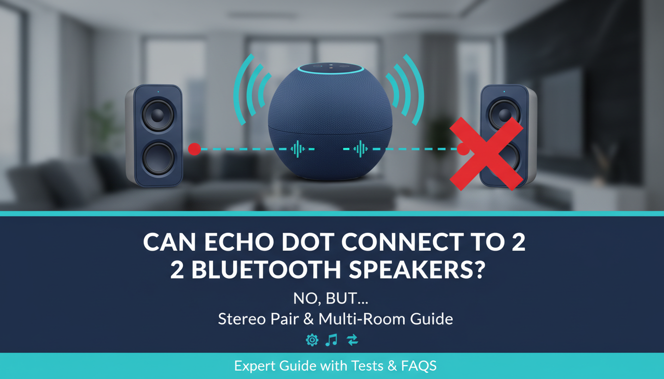 Can Echo Dot Connect to 2 Bluetooth Speakers?