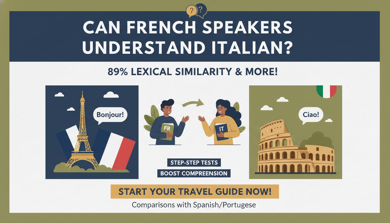 Can French Speakers Understand Italian?