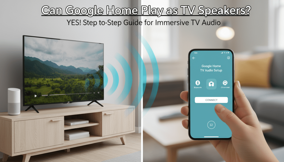 Can Google Home Play as TV Speakers?