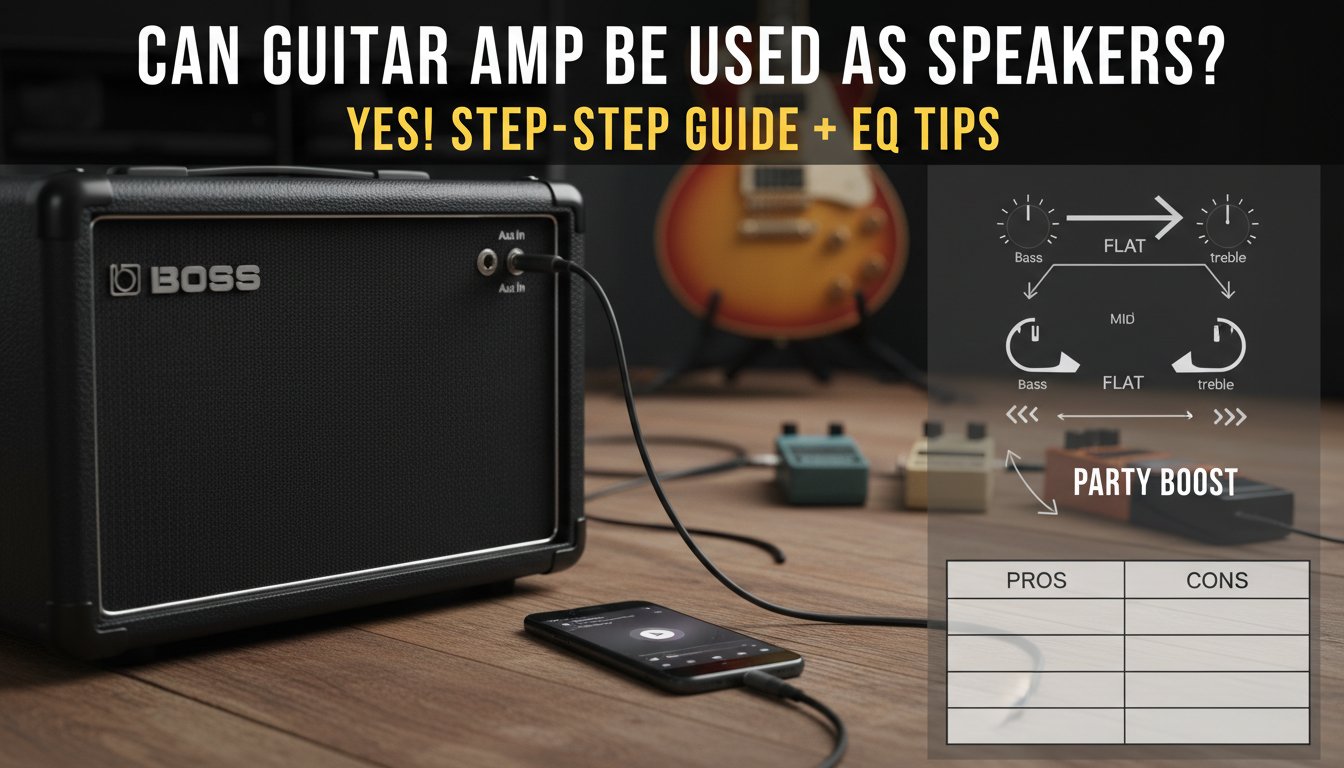 Can Guitar Amp Be Used as Speakers? Guide
