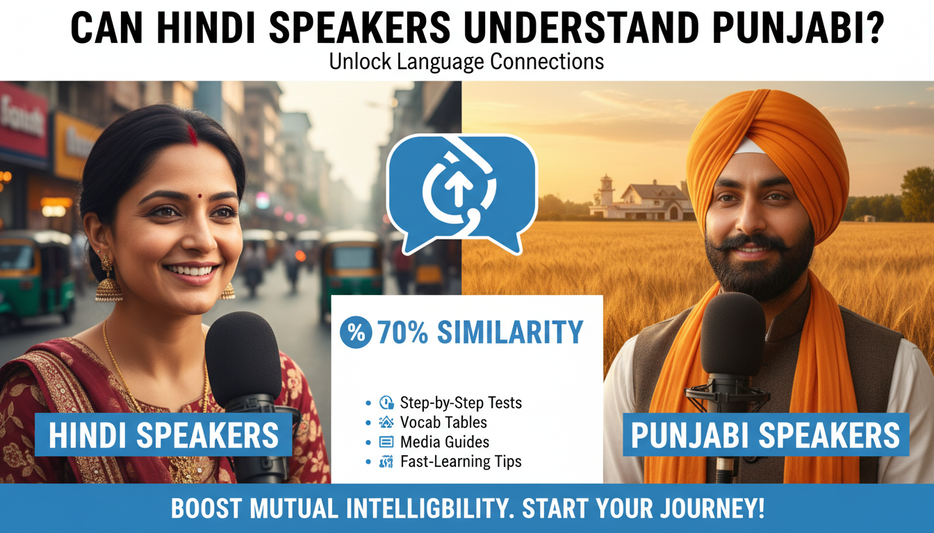 Can Hindi Speakers Understand Punjabi?