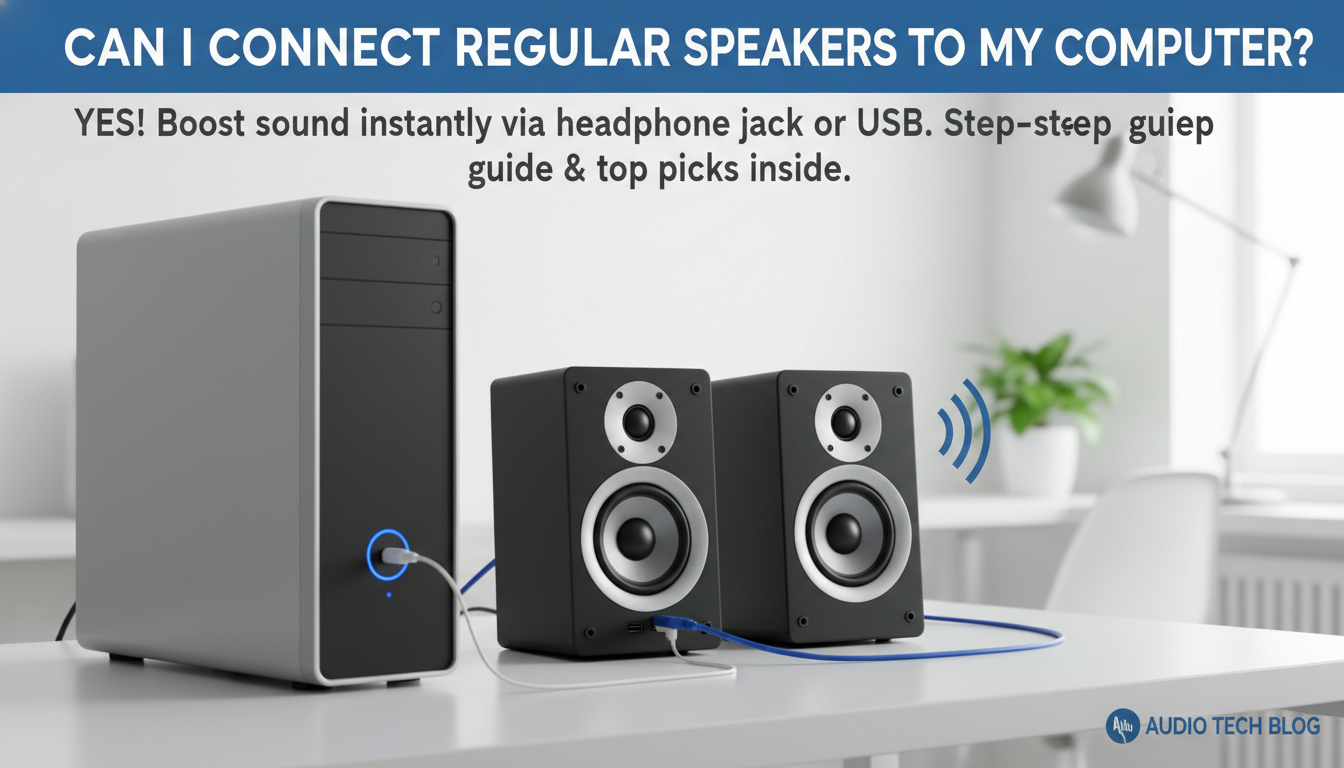 Can I Connect Regular Speakers to My Computer?