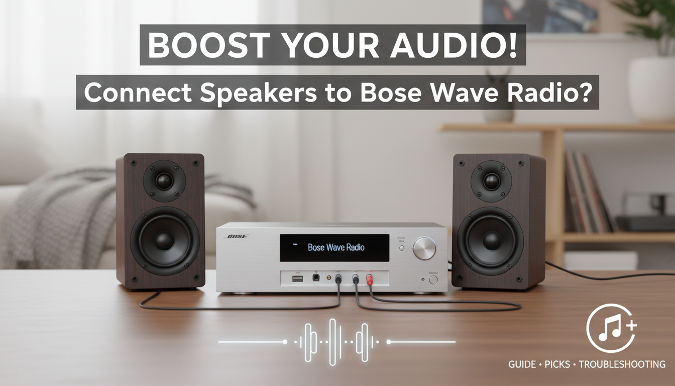 Can I Connect Speakers to Bose Wave Radio?
