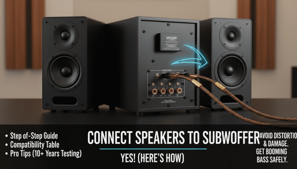 Can I Connect Speakers to My Subwoofer?