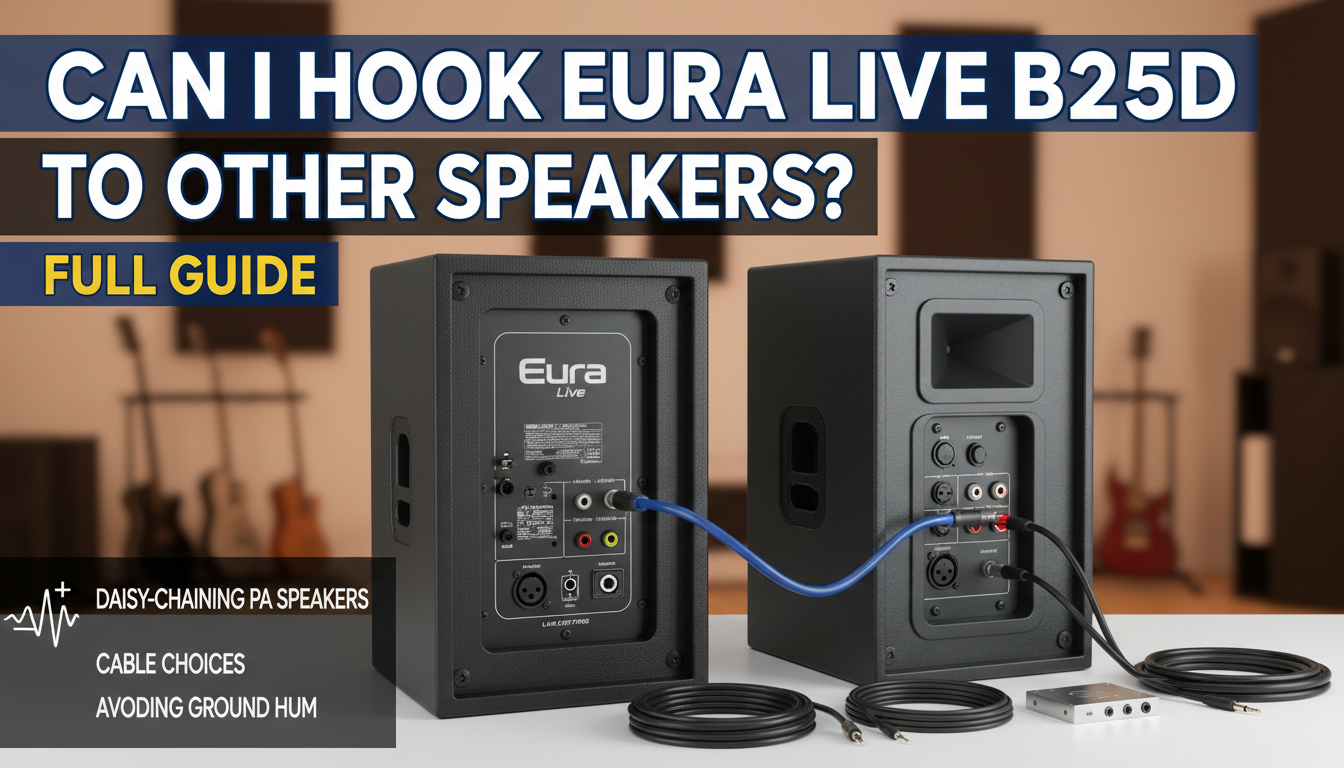 Can I Hook Eura Live B25D to Other Speakers? (Full Guide)