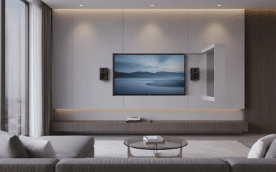 Can I Mount Shelf Speakers Behind Flat Screen? (Acoustics Guide)