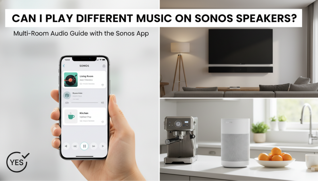 Can I Play Different Music on Sonos Speakers?