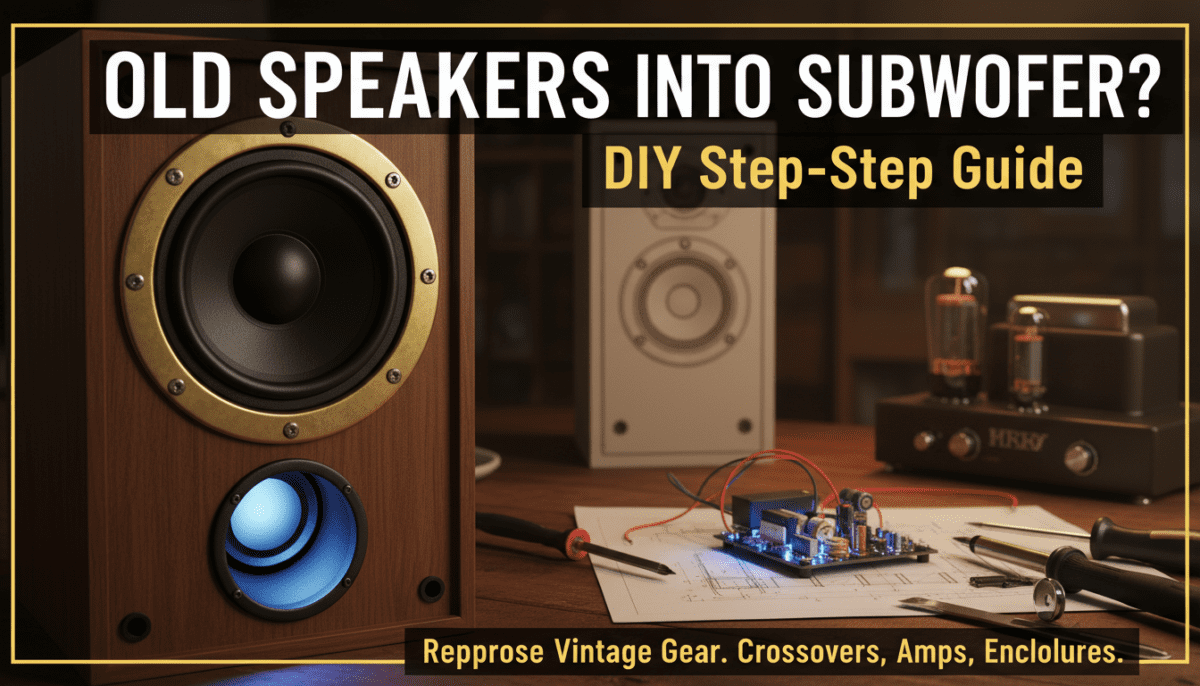 Can I Turn Old Speakers Into Subwoofer? DIY Step-by-Step