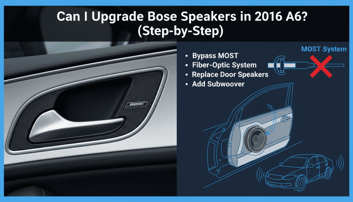Can I Upgrade Bose Speakers in 2016 A6? (Step-by-Step)