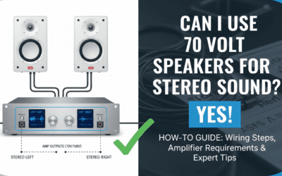 Can I Use 70 Volt Speakers for Stereo Sound? (How-to Guide)