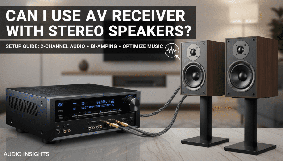 Can I Use a AV Receiver with Stereo Speakers? Setup Guide