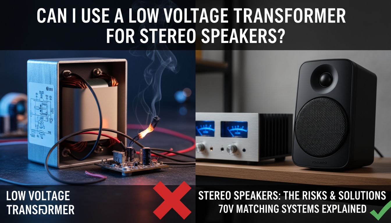 Can I Use a Low Voltage Transformer for Stereo Speakers?
