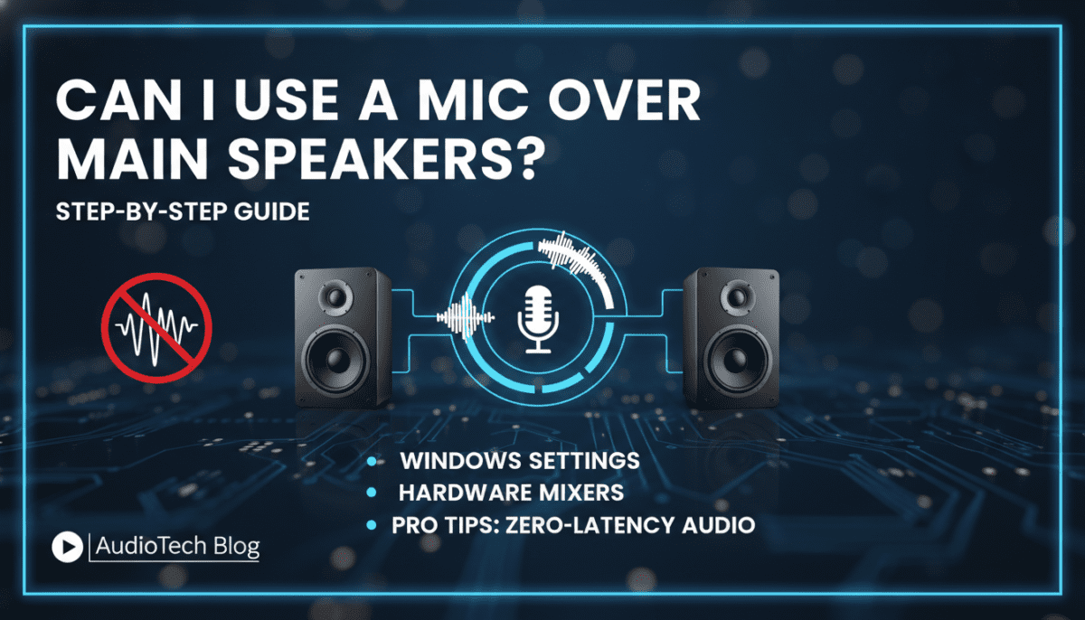 Can I Use a Mic Over Main Speakers? (Step-by-Step Guide)