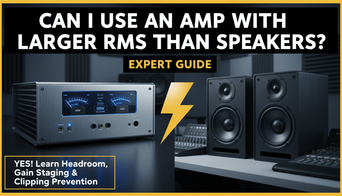 Can I Use an Amp with Larger RMS Than Speakers? (Expert Guide)