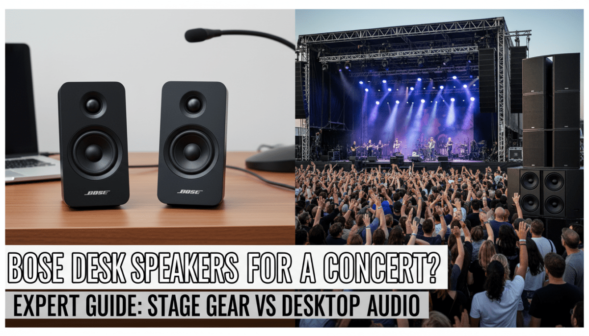 Can I Use Bose Desk Speakers for a Concert? Expert Guide