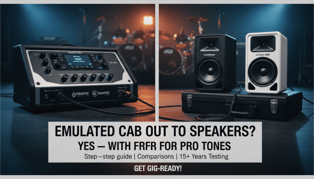 Can I Use Emulated Cab Output to Speakers?