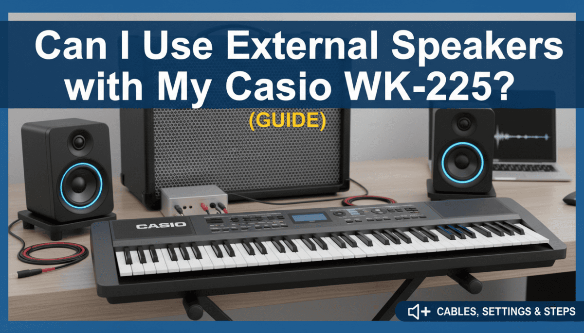 Can I Use External Speakers with My Casio WK-225? (Guide)