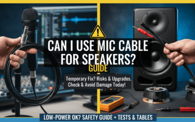 Can I Use Mic Cable for Speakers? Guide