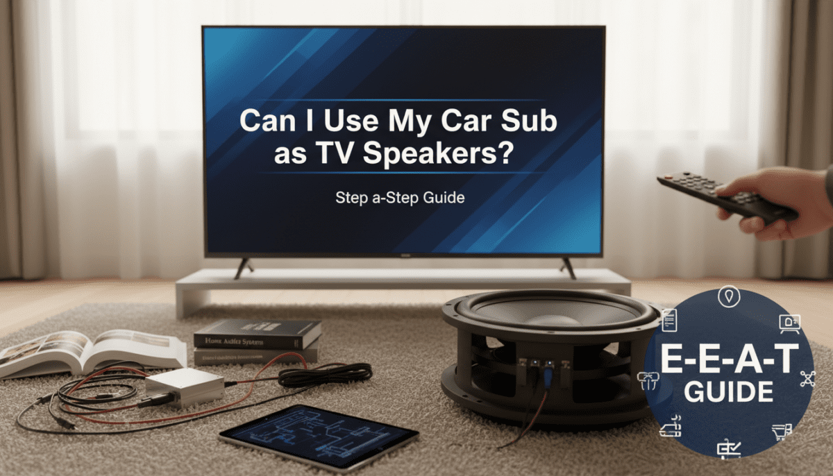 Can I Use My Car Sub as TV Speakers? (Step-by-Step Guide)
