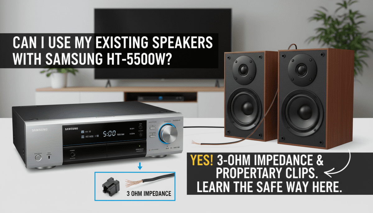 Can I Use My Existing Speakers With Samsung HT-5500W?