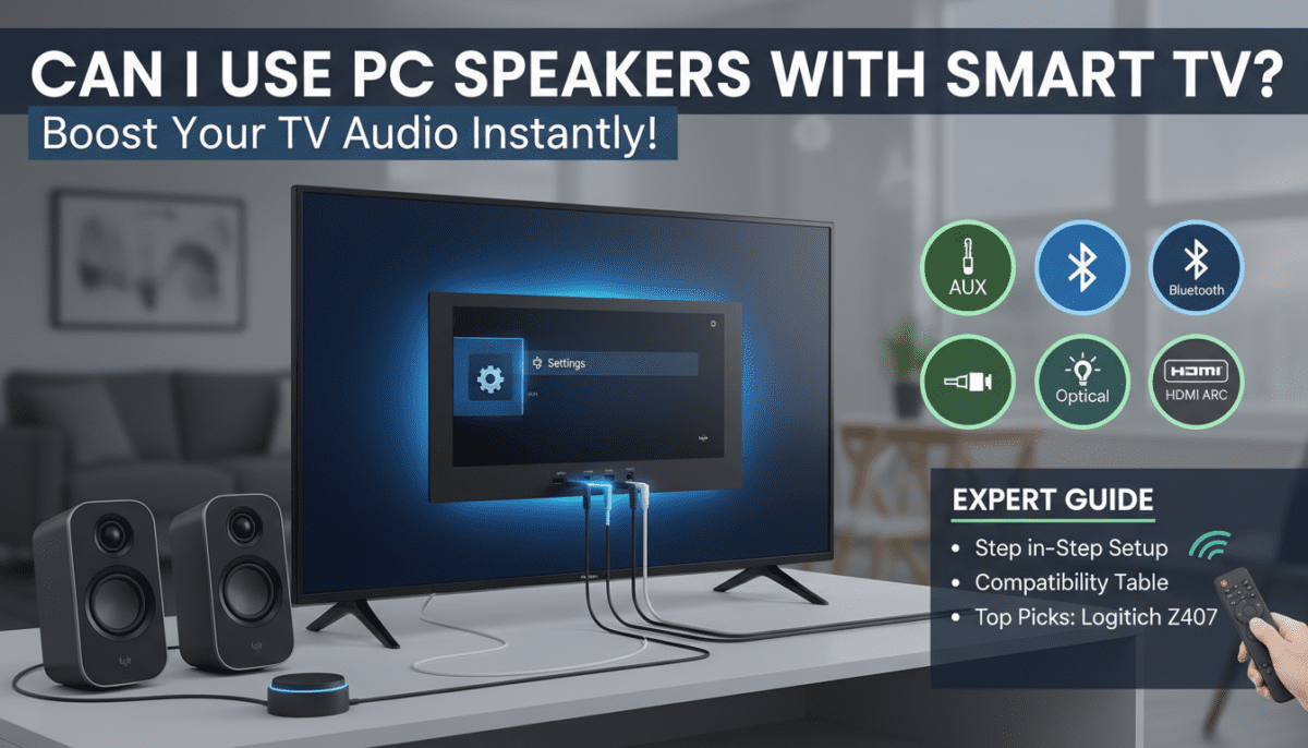 Can I Use PC Speakers with Smart TV?