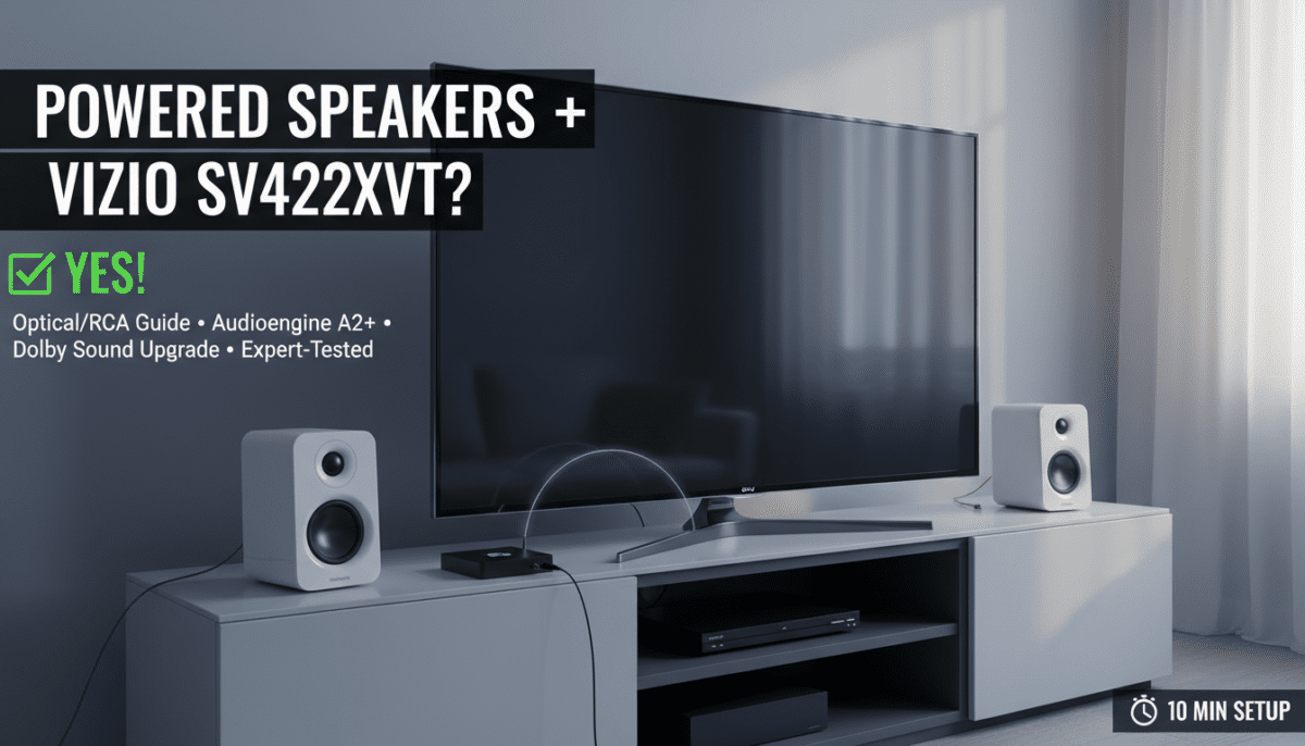 Can I Use Powered Speakers with Vizio SV422XVT?