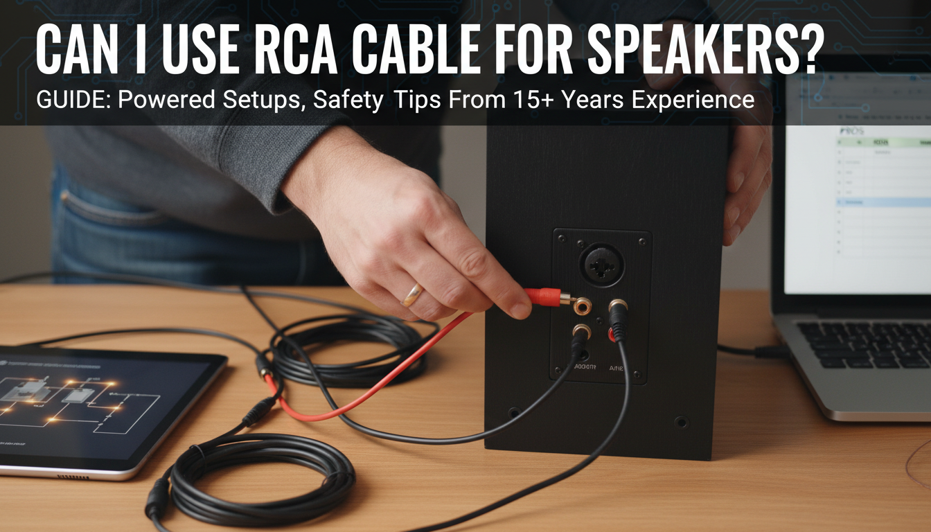 Can I Use RCA Cable for Speakers? Guide