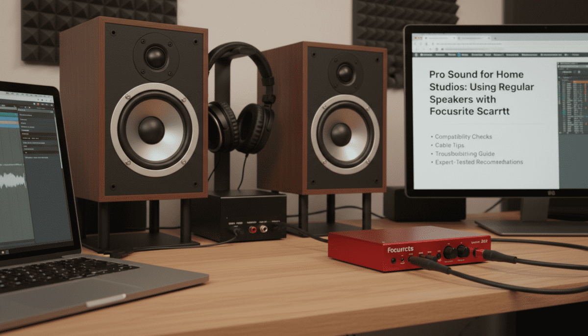 Can I Use Regular Speakers with Focusrite Scarlett?