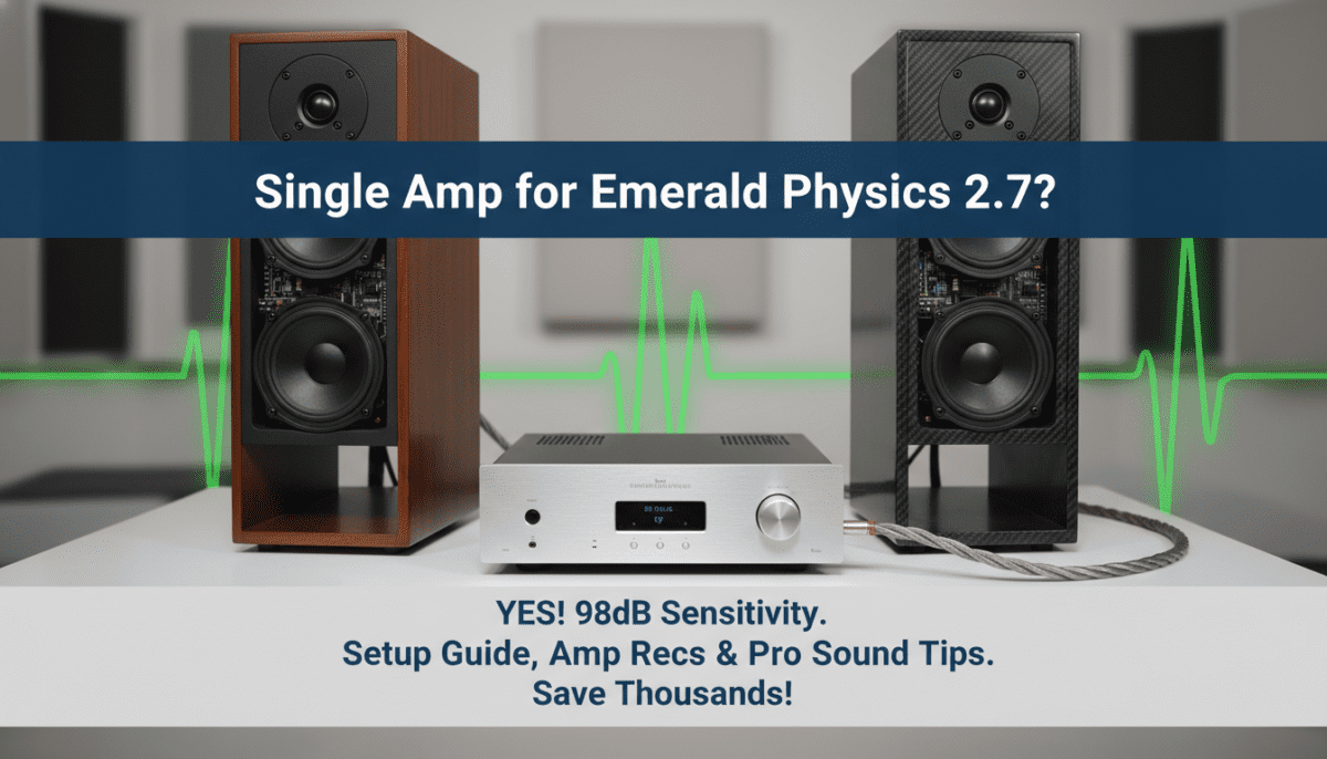 Can I Use Single Amp for Emerald Physics 2.7 Speakers?