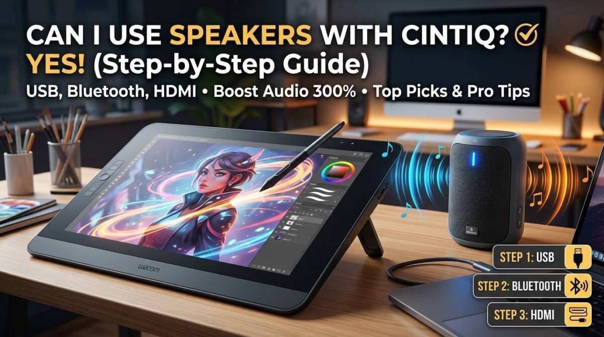 Can I Use Speakers with Cintiq? Yes!