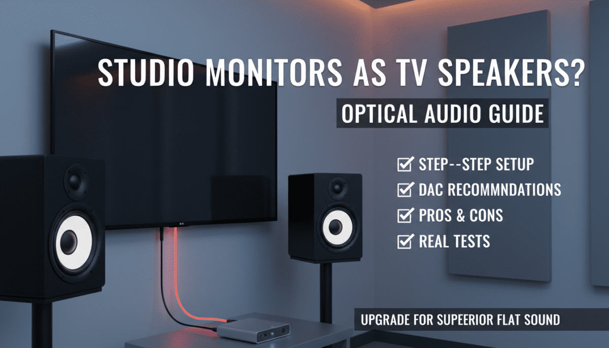 Can I Use Studio Monitors as TV Speakers Optical?