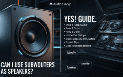 Can I Use Subwoofers as Speakers? Guide