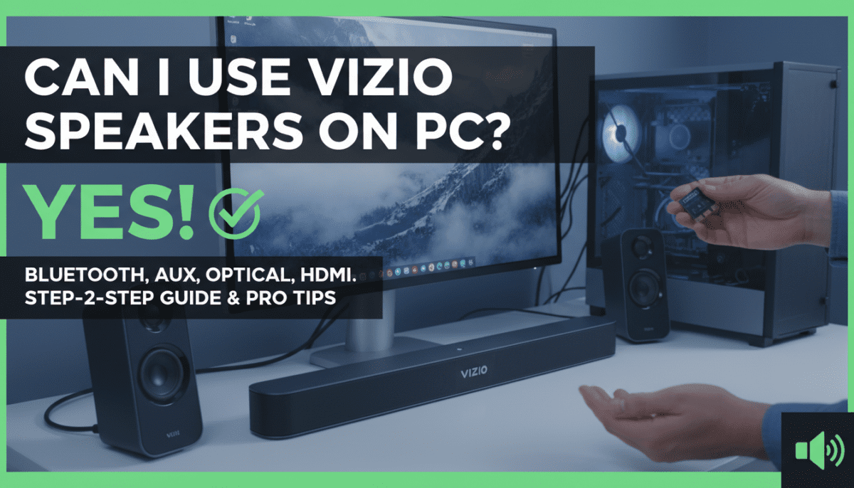 Can I Use Vizio Speakers on PC? Yes!