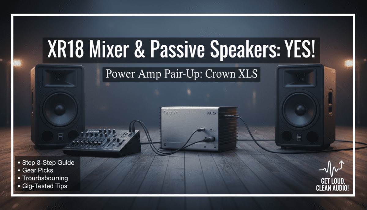 Can I Use XR18 Mixer with Passive Speakers?
