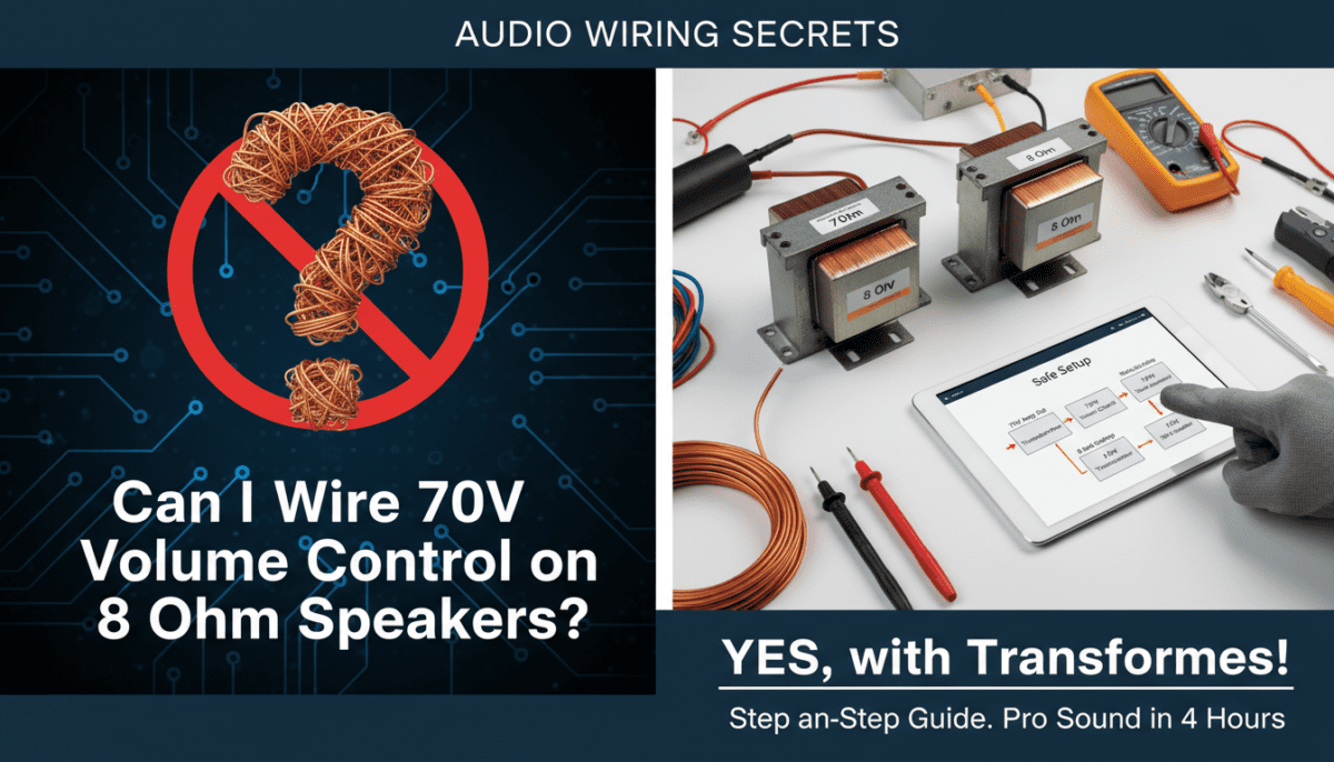 Can I Wire 70V Volume Control on 8 Ohm Speakers?